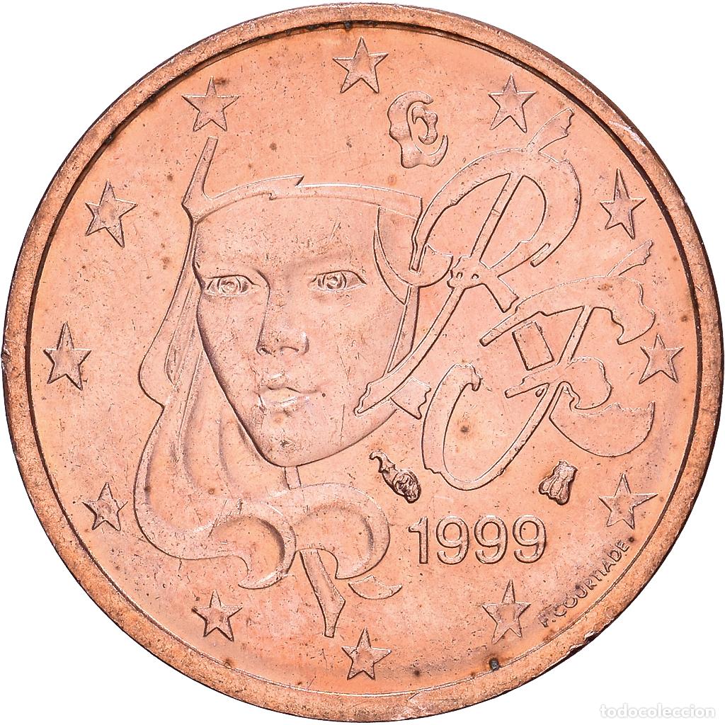 Monedas antiguas de Europa: [#1514257] Francia, 2 Centimes, 1999, MDP, Cobre chapado en acero, MBC+