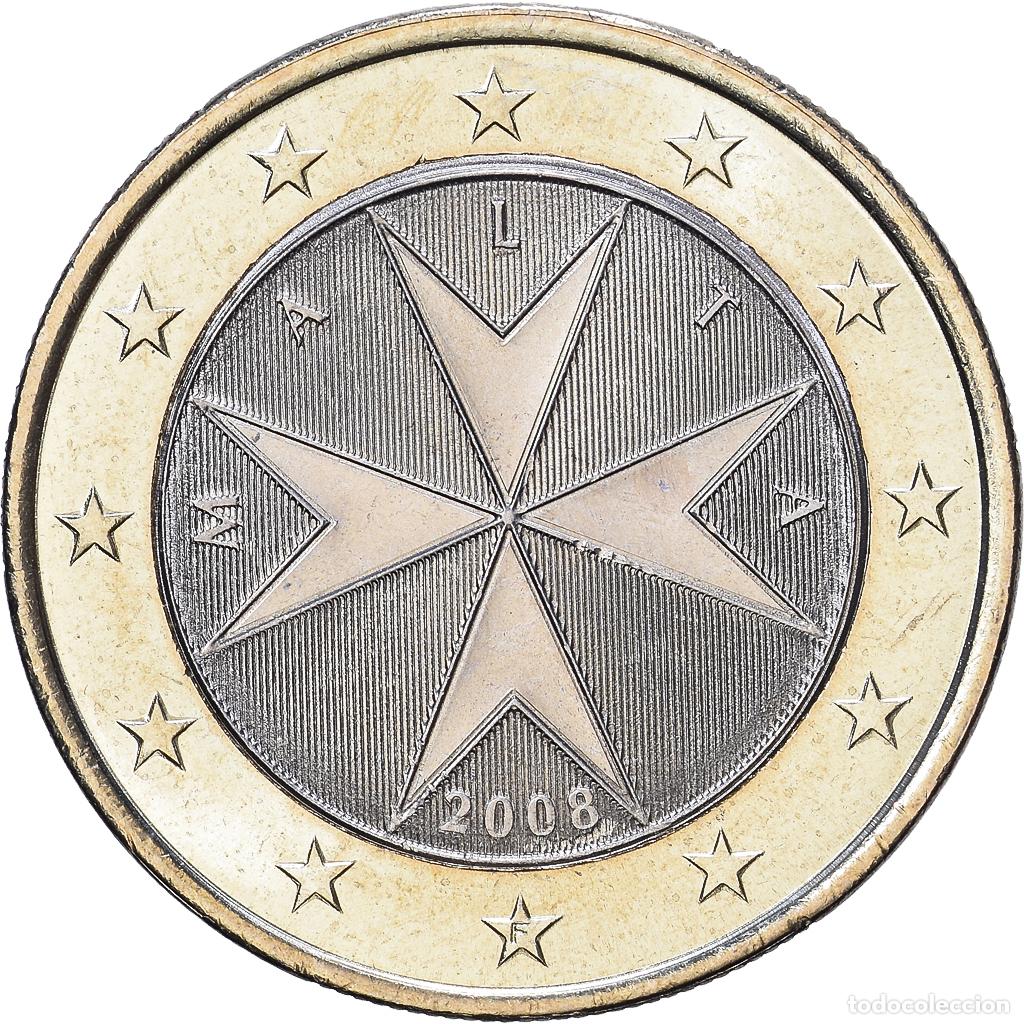 Monedas antiguas de Europa: [#1514121] Malta, 1 Euro, 2008, MDP, Bimet&aacute;lico, SC
