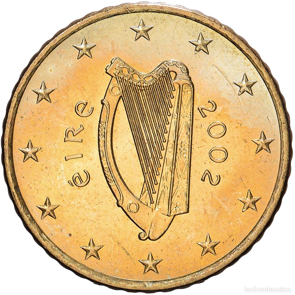 Monedas antiguas de Europa: [#1514153] REP&Uacute;BLICA DE IRLANDA, 50 Centimes, golden, 2002, Nordic gold, EBC