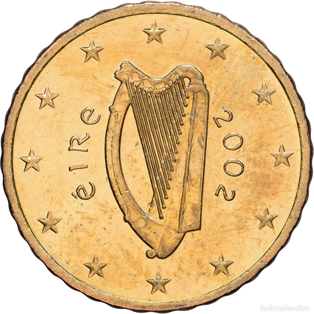 Monedas antiguas de Europa: [#1514202] REP&Uacute;BLICA DE IRLANDA, 10 Centimes, golden, 2002, Nordic gold, EBC+