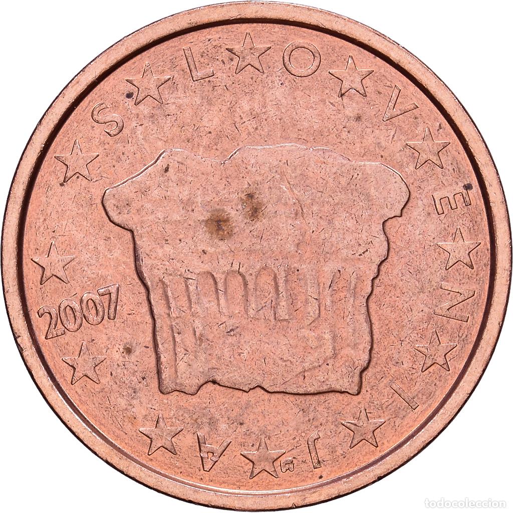 Monedas antiguas de Europa: [#1514240] Eslovenia, 2 Centimes, 2007, Vantaa, Cobre chapado en acero, MBC