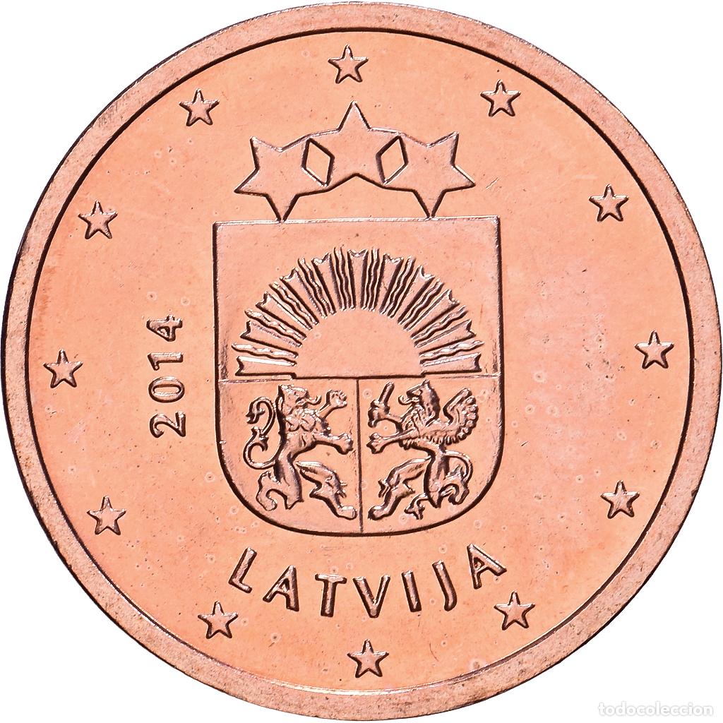 Monedas antiguas de Europa: [#1514251] Letonia, 2 Centimes, Prueba, 2014, Stuttgart, Cobre chapado en acero, SC