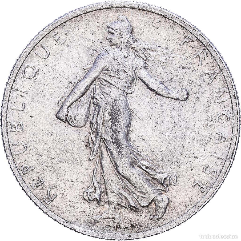 Monedas antiguas de Europa: [#1552567] Francia, 2 Francs, Semeuse, 1918, Paris, Plata, MBC+, Gadoury:532, KM:845.1