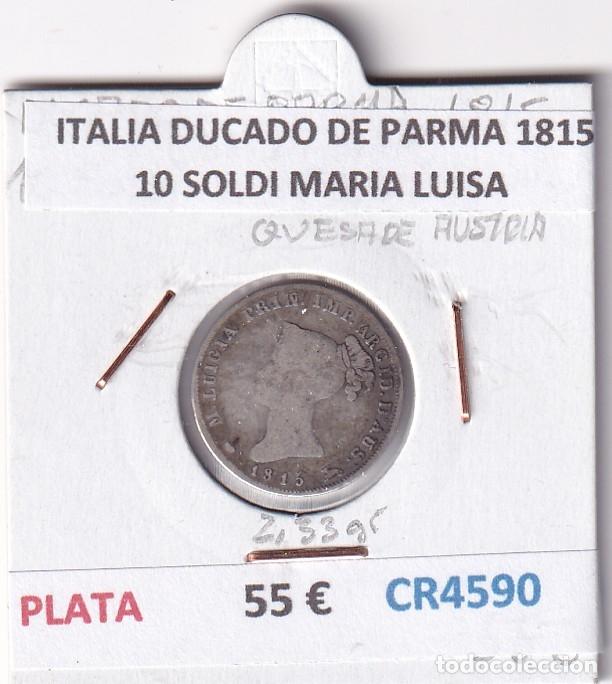Monedas antiguas de Europa: CR4590 MONEDA ITALIA DUCADO DE PARMA 1815 10 SOLDI MARIA LUISA PLATA