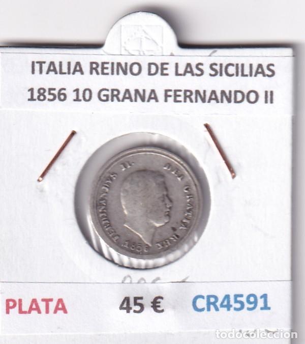 Monedas antiguas de Europa: CR4591 MONEDA ITALIA REINO DE LAS SICILIAS 1856 10 GRANA FERNANDO II PLATA