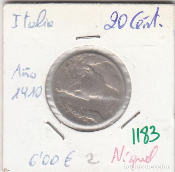 Monedas antiguas de Europa: CR1183 MONEDA ITALIA 20 CENT 1910