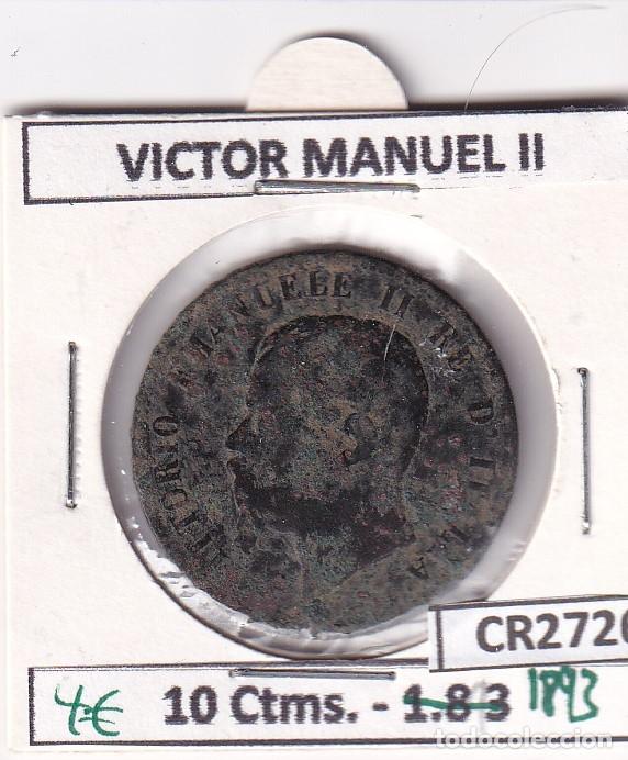 Monedas antiguas de Europa: CR2726 MONEDA ITALIA VICTOR MANUEL II 10 CTMS 1893