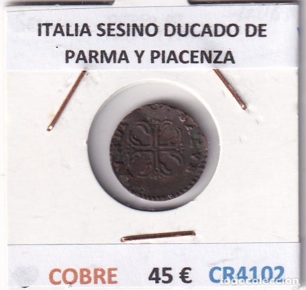 Monedas antiguas de Europa: CR4102 MONEDA ITALIA SESINO DUCADO DE PARMA Y PIACENZA COBRE
