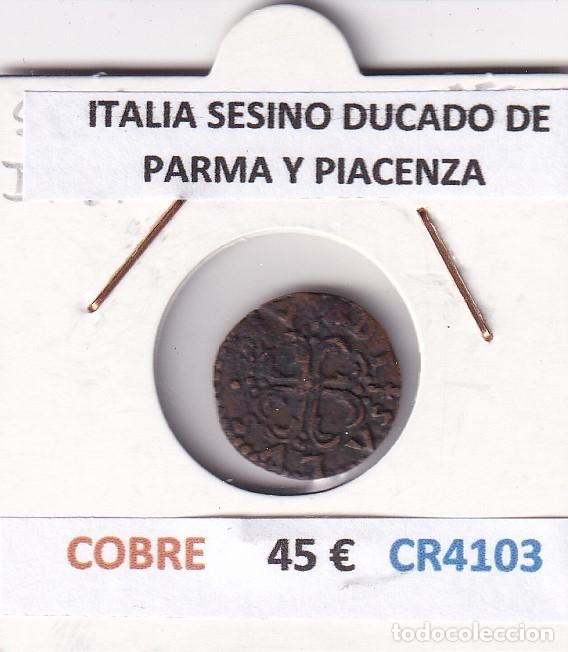 Monedas antiguas de Europa: CR4103 MONEDA ITALIA SESINO DUCADO DE PARMA Y PIACENZA COBRE