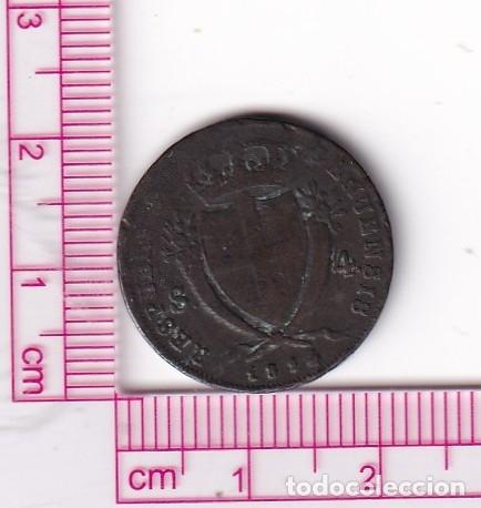 Monedas antiguas de Europa: CR1577 MONEDA ITALIA 4 SOLDIS SAN JORGE 1814 PLATA VELLON BC