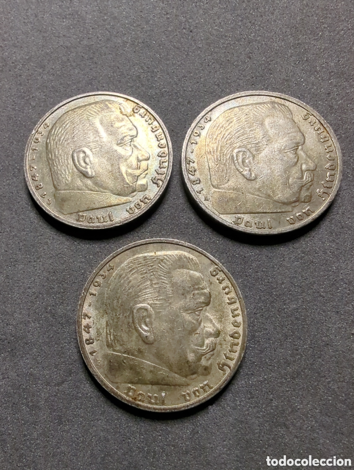 Monedas antiguas de Europa: Alemania 3x5 Reichsmark plata