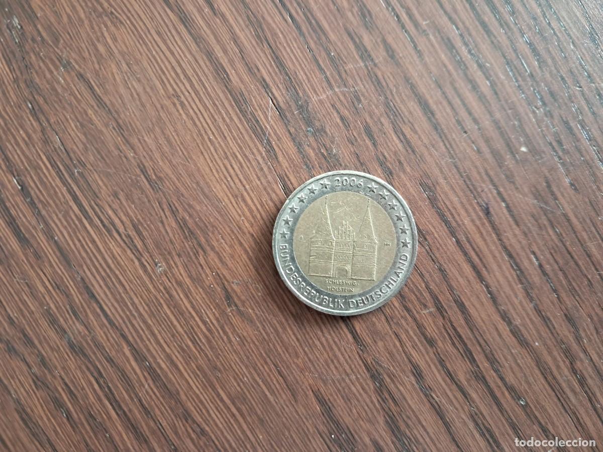 Monedas antiguas de Europa: moneda de 2 euros de Alemania, a&ntilde;o 2006, Schleswig Holstein. ceca G