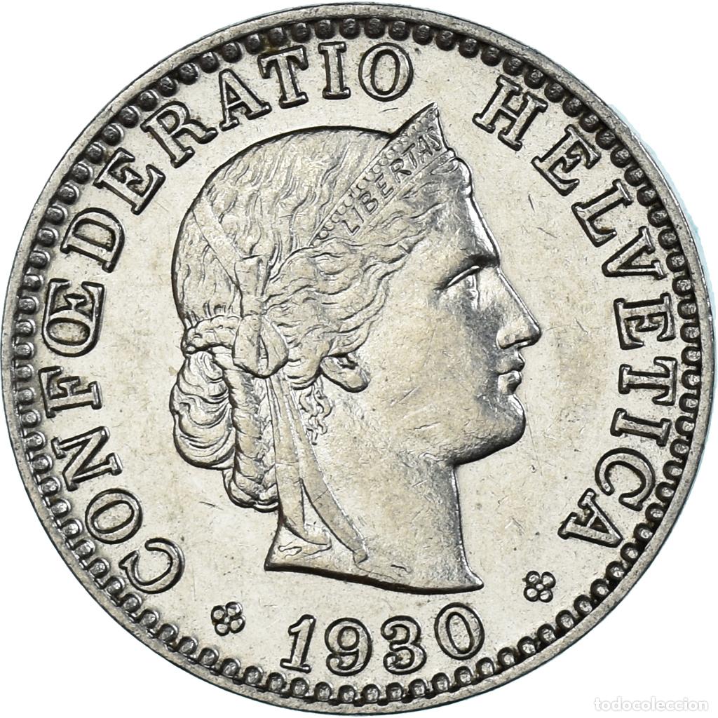 Monedas antiguas de Europa: [#1496784] Moneda, Suiza, 20 Rappen, 1930