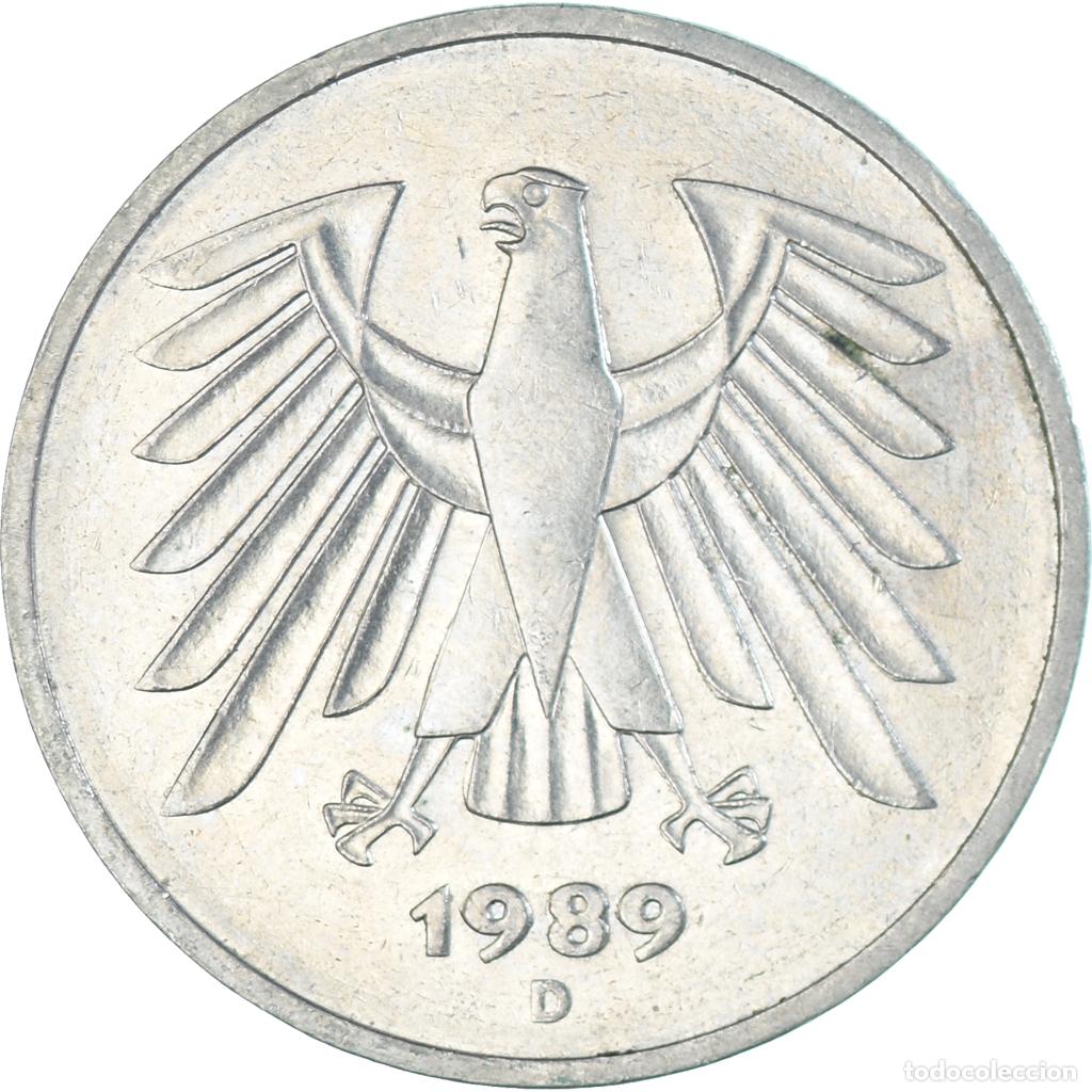 Monedas antiguas de Europa: [#1338813] Moneda, Alemania, 5 Mark, 1989