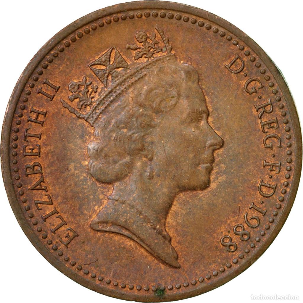 Monedas antiguas de Europa: [#437024] Moneda, Gran Breta&ntilde;a, Elizabeth II, Penny, 1988, MBC, Bronce, KM:935