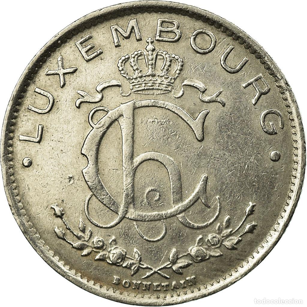 Monedas antiguas de Europa: [#672186] Moneda, Luxemburgo, Charlotte, Franc, 1928, MBC, N&iacute;quel, KM:35