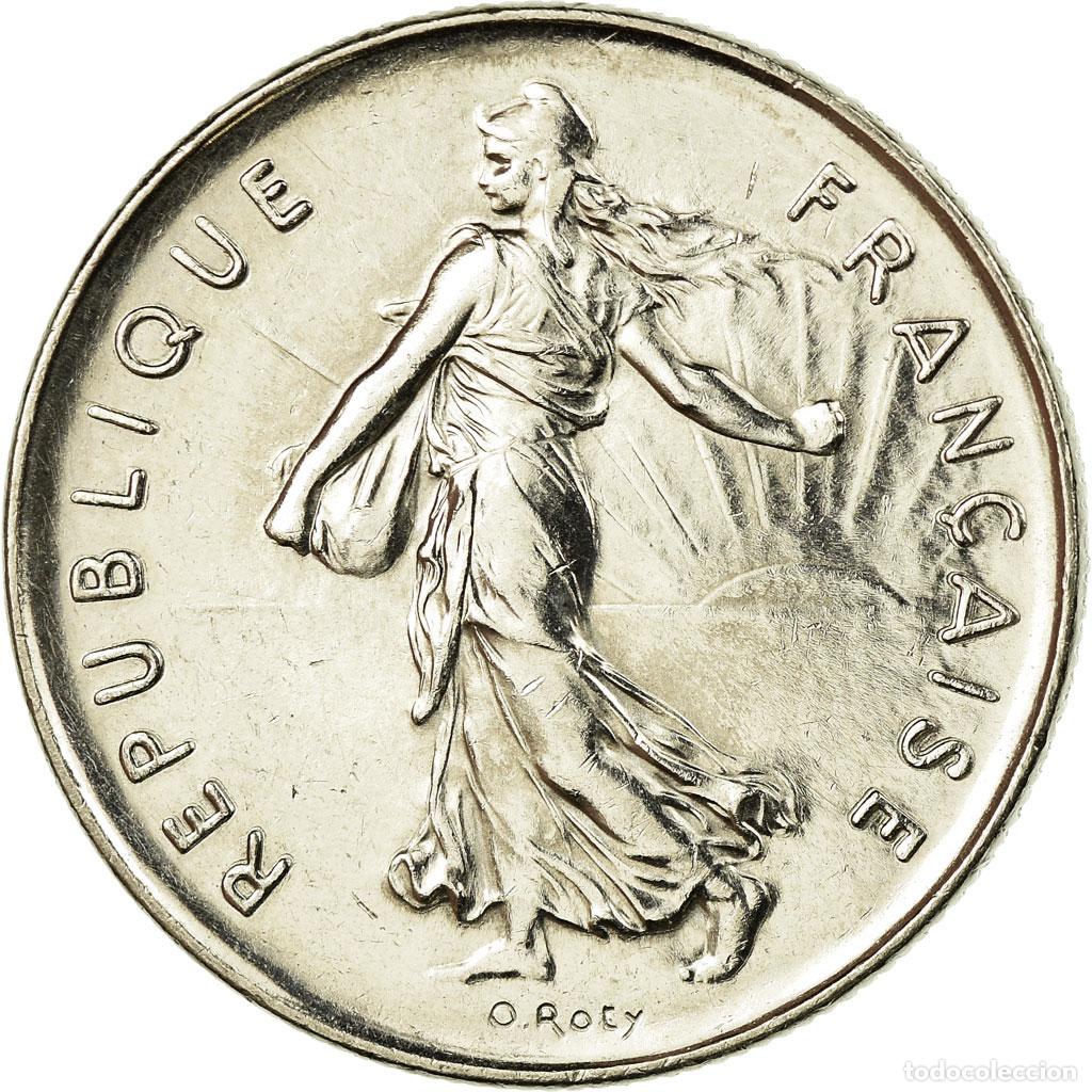 Monedas antiguas de Europa: [#726311] Moneda, Francia, Semeuse, 5 Francs, 1992, Paris, EBC, N&iacute;quel recubierto de