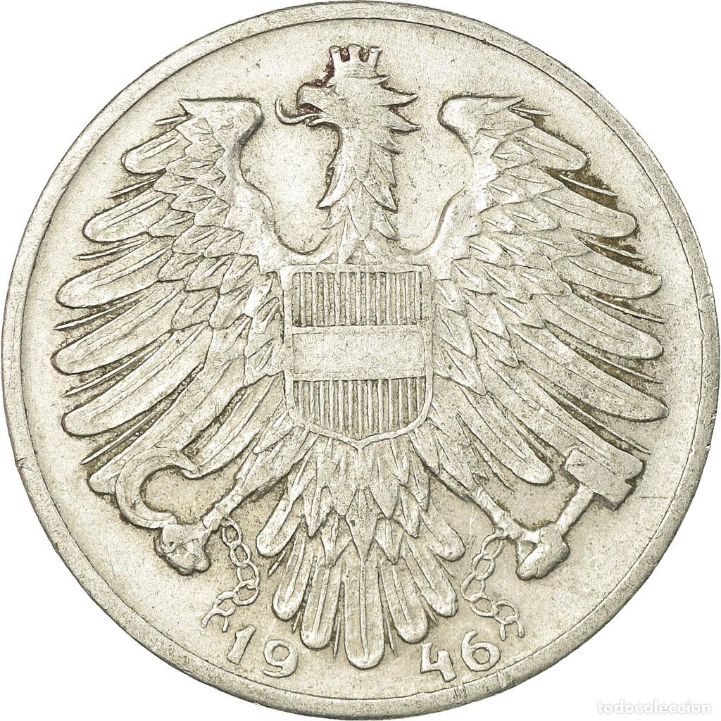 Monedas antiguas de Europa: [#729976] Moneda, Austria, Schilling, 1946, BC+, Aluminio, KM:2871