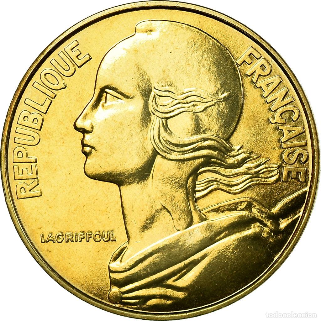 Monedas antiguas de Europa: [#754140] Moneda, Francia, Marianne, 20 Centimes, 1989, Paris, FDC, Aluminio - bronce