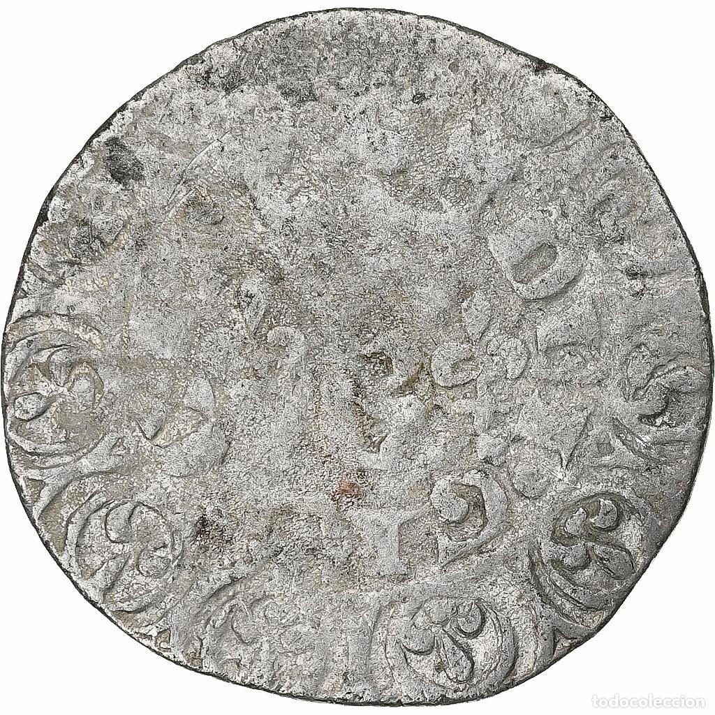 Monedas antiguas de Europa: [#1270706] Francia, Charles V, Blanc au K, 1365-1380, Vell&oacute;n, BC+, Duplessy:363
