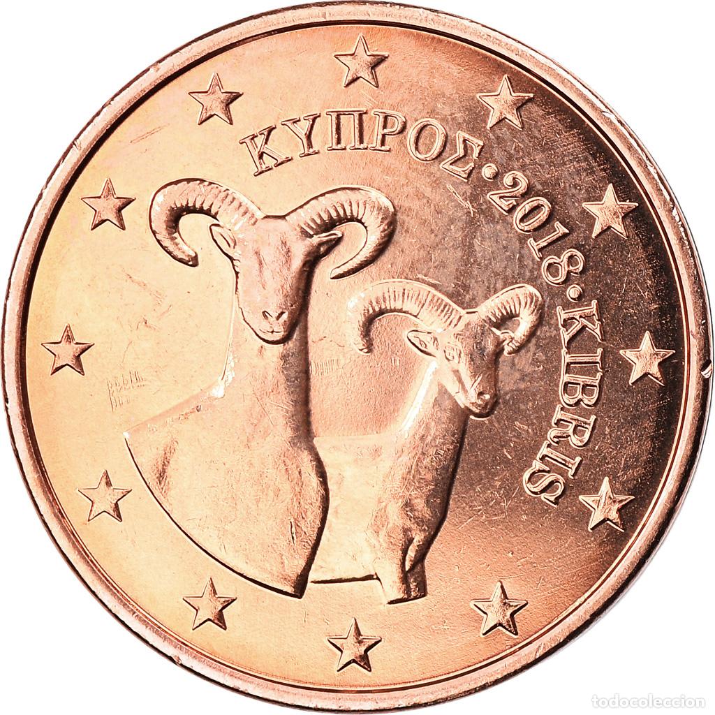 Monedas antiguas de Europa: [#796313] Chipre, 2 Euro Cent, 2018, SC, Cobre chapado en acero, KM:New