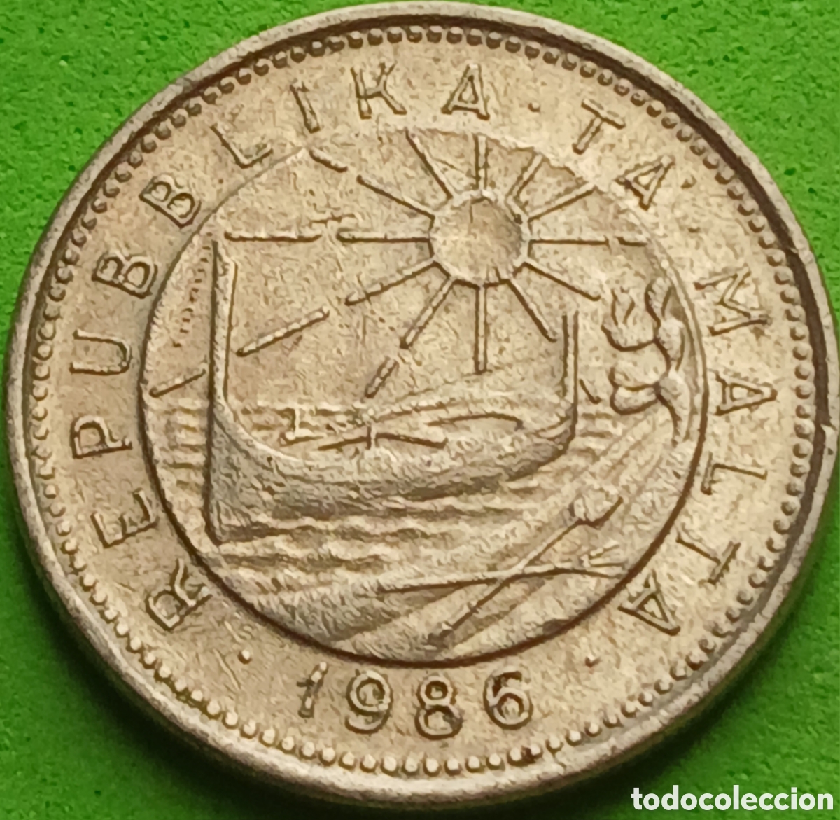 Monedas antiguas de Europa: Malta 10 cents 1986 km#79