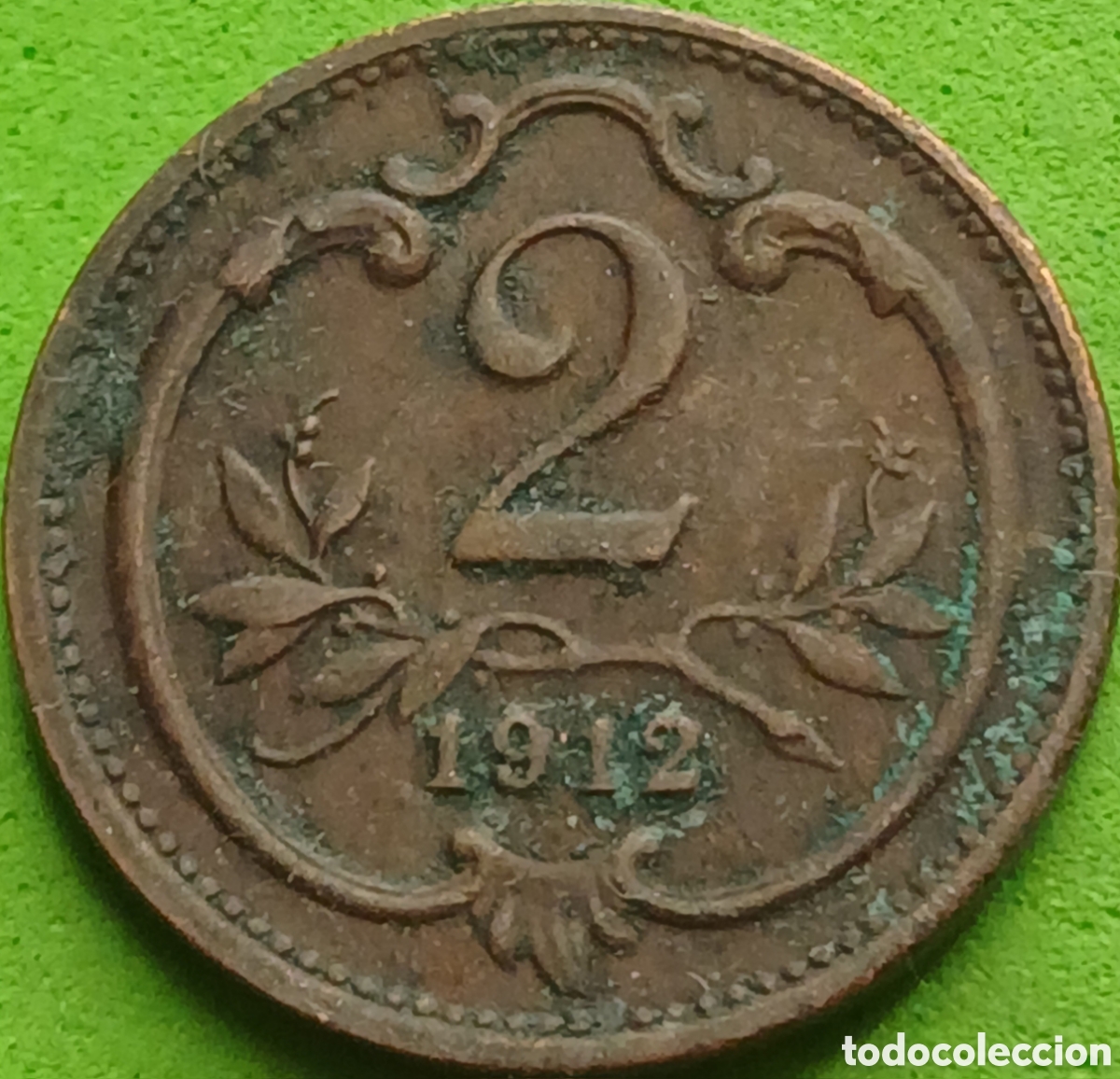 Monedas antiguas de Europa: Austria 2 hellers 1912 km#2801