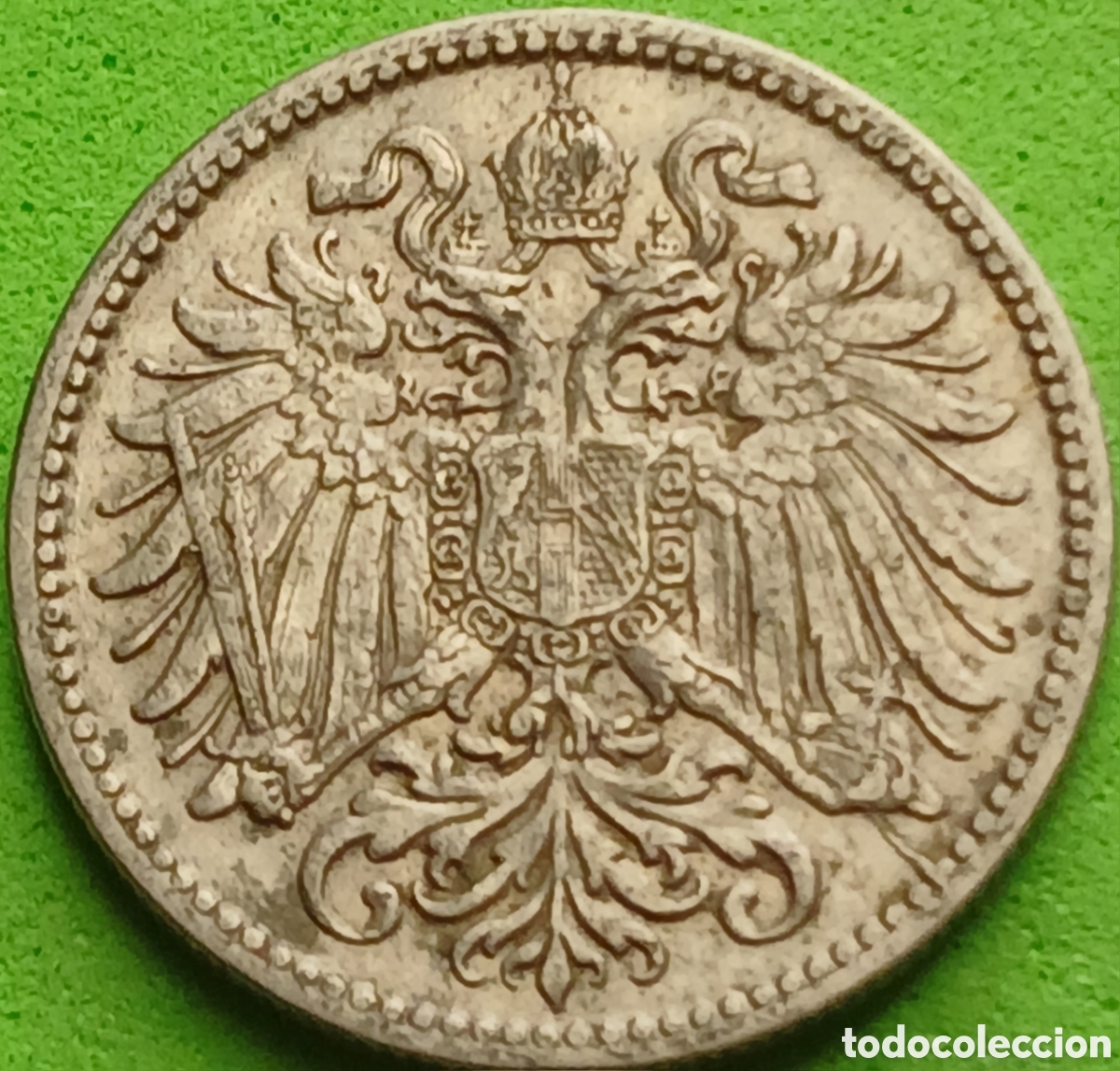 Monedas antiguas de Europa: Austria 10 hellers 1908 km#2802 - Foto 2
