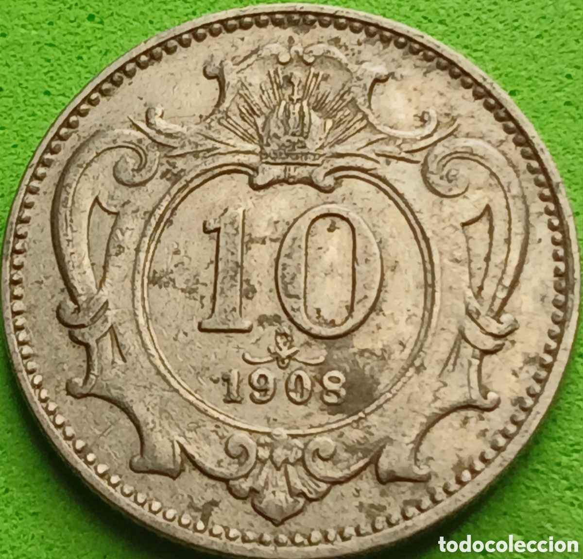 Monedas antiguas de Europa: Austria 10 hellers 1908 km#2802