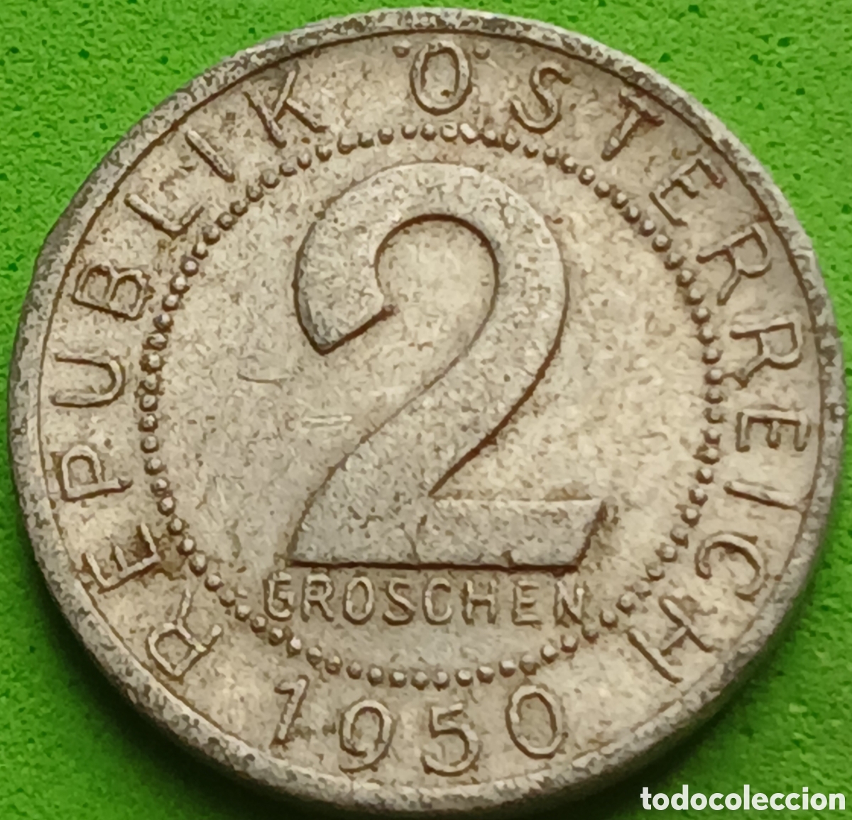 Monedas antiguas de Europa: Austria 2 groschen 1950 km#2876
