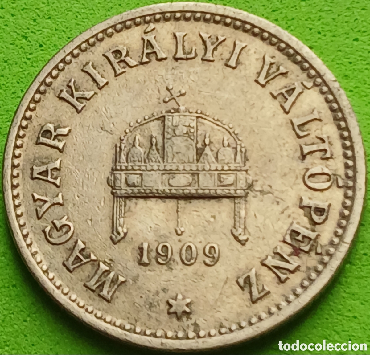 Monedas antiguas de Europa: Hungr&iacute;a 10 filler 1909 km#482