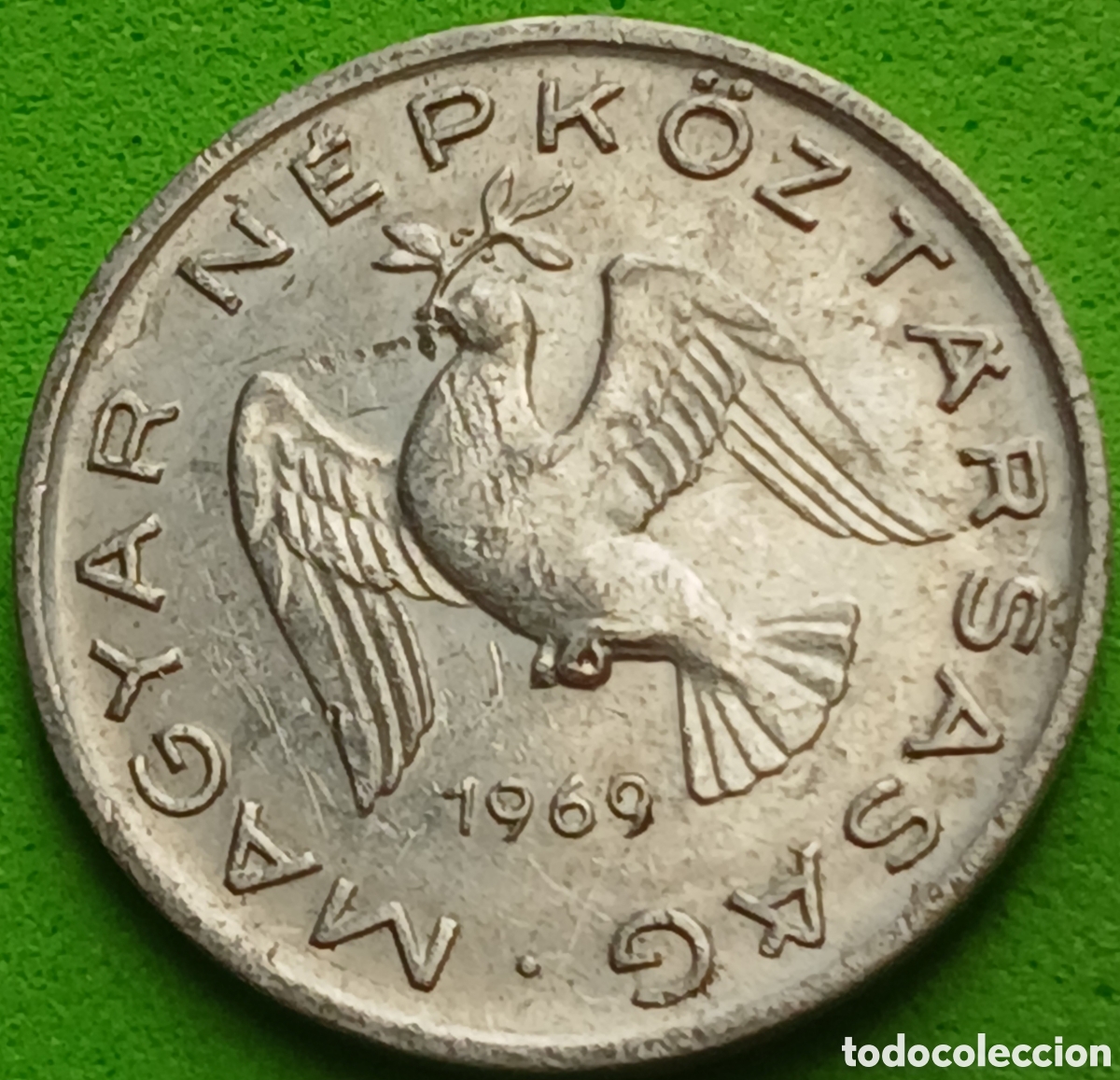 Monedas antiguas de Europa: Hungr&iacute;a 10 filler 1969 km#572