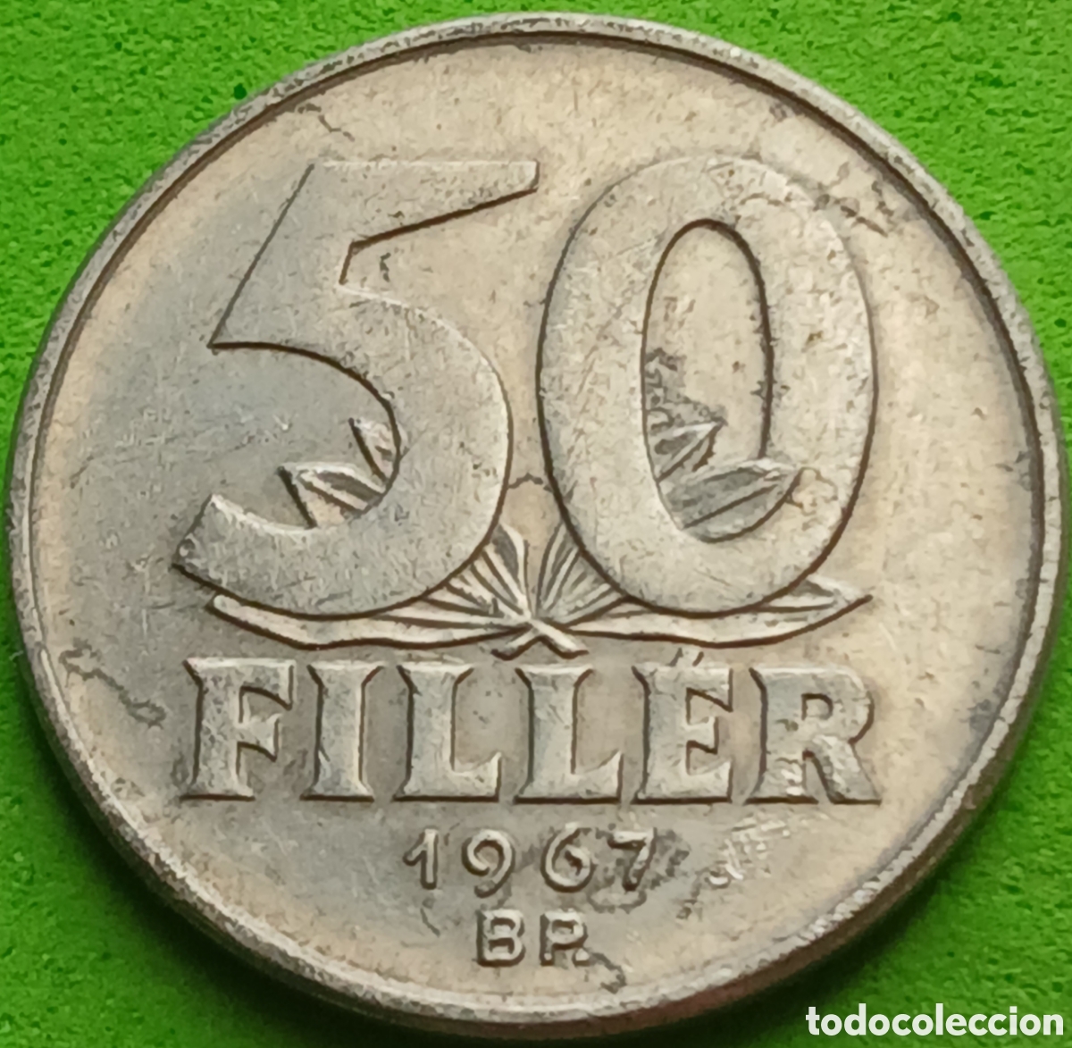 Monedas antiguas de Europa: Hungr&iacute;a 50 filler 1967 km#574