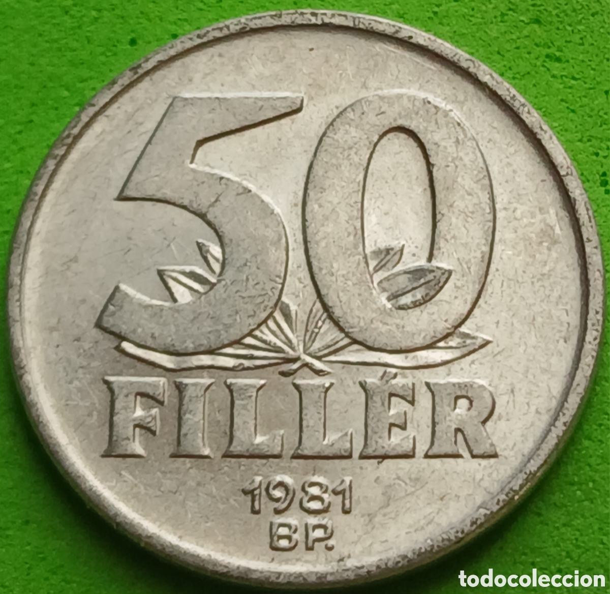 Monedas antiguas de Europa: Hungr&iacute;a 50 filler 1981 km#574