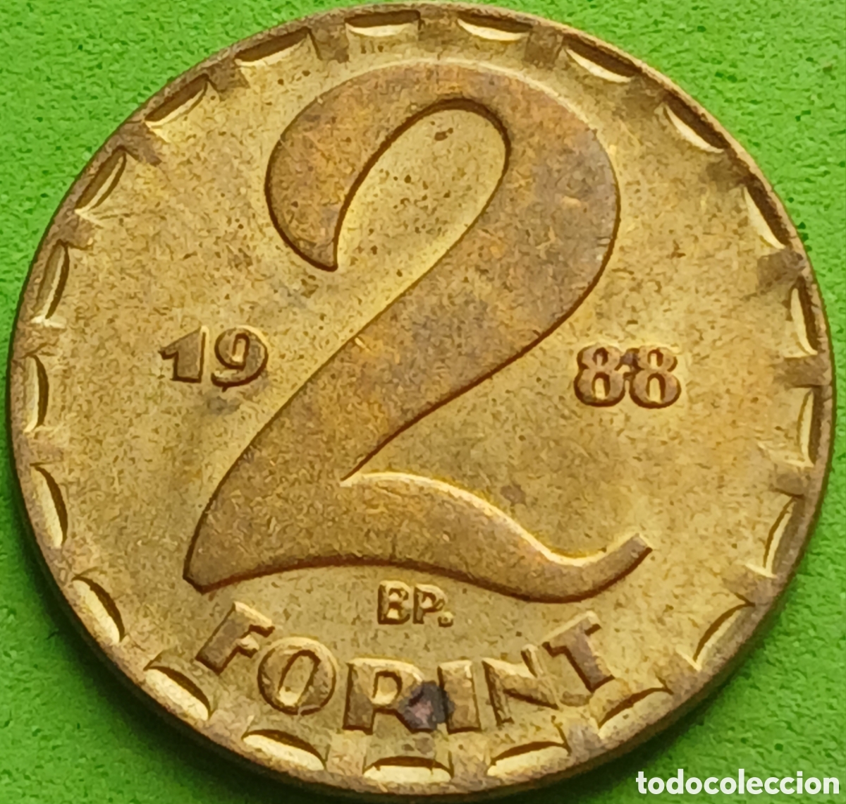 Monedas antiguas de Europa: Hungr&iacute;a 2 forint 1988 km#591