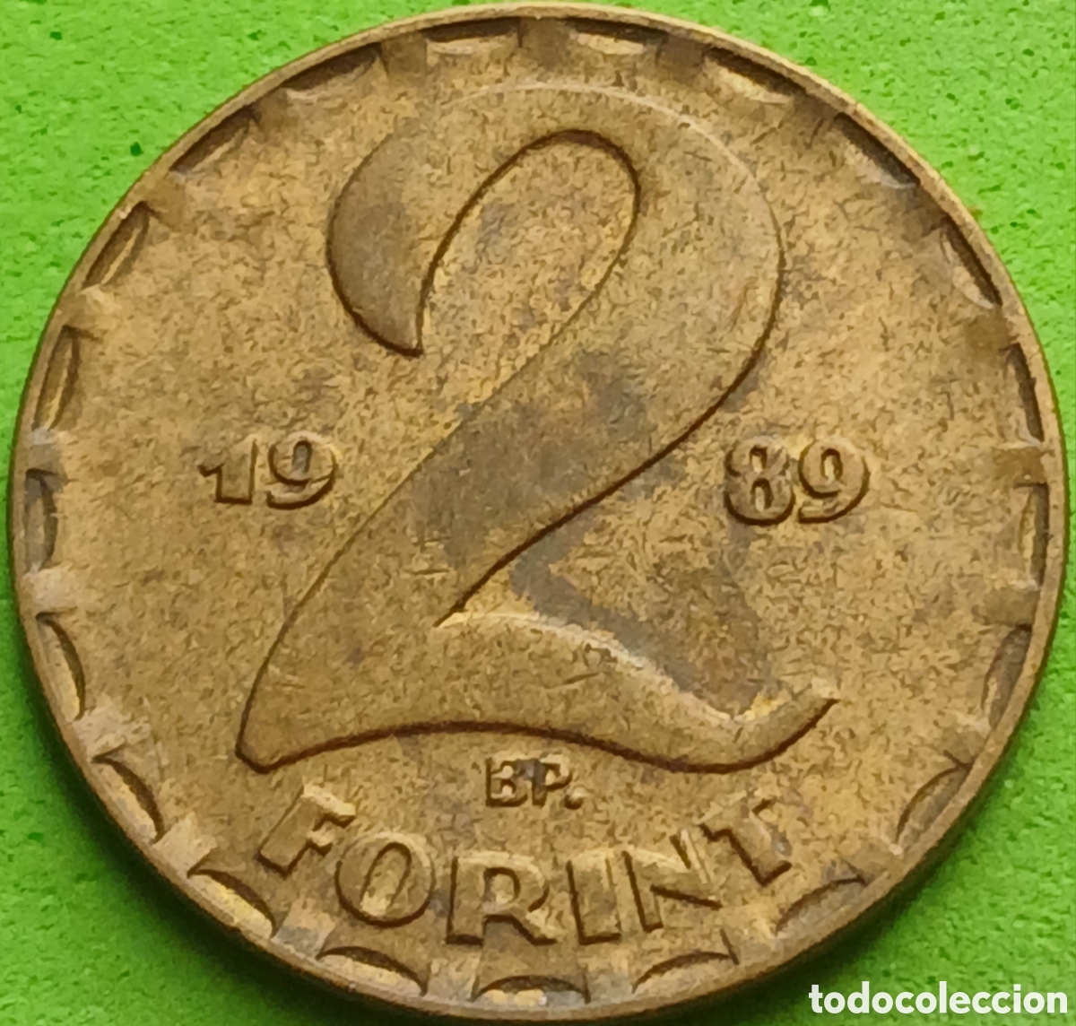 Monedas antiguas de Europa: Hungr&iacute;a 2 forint 1989 km#591