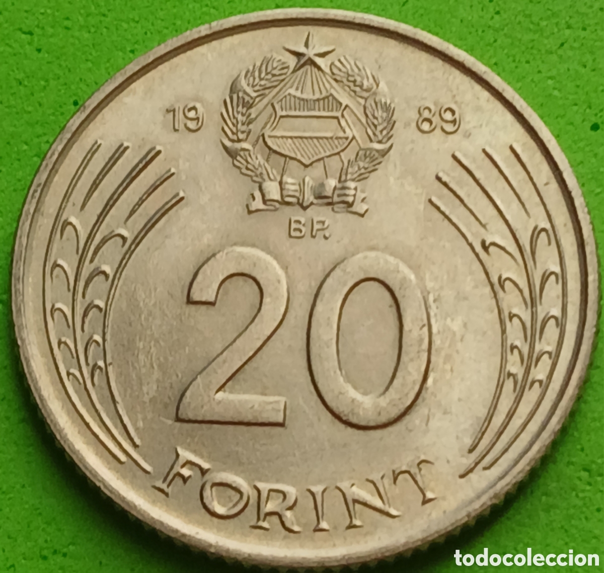 Monedas antiguas de Europa: Hungr&iacute;a 20 forint 1989 km#630