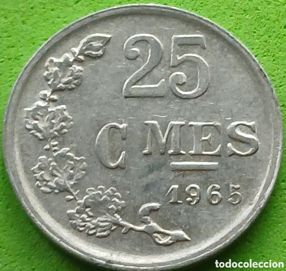 Monedas antiguas de Europa: Luxemburgo 25 c&eacute;ntimos 1965 km#45a