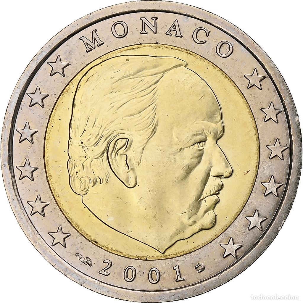 Monedas antiguas de Europa: [#1281164] M&oacute;naco, Rainier III, 2 Euro, 2001, Monnaie de Paris, Bimet&aacute;lico, SC