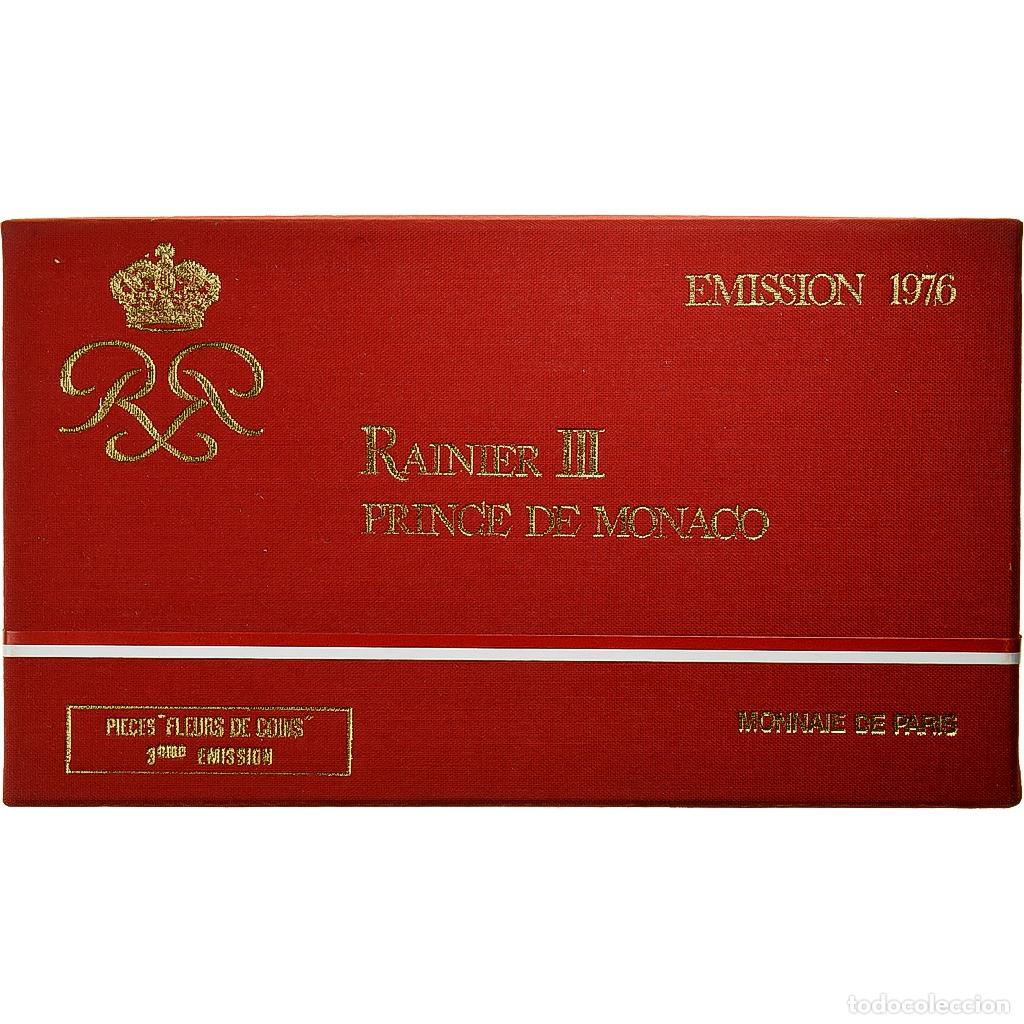 Monedas antiguas de Europa: [#199253] M&oacute;naco, Rainier III, Coffret 1 c. &agrave; 50 frs., 1976, s&eacute;rie FDC, Sin