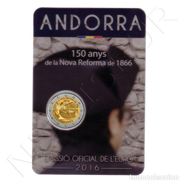 Monedas antiguas de Europa: 2 euros ANDORRA 2016 - 150 a&ntilde;os de la reforma de 1866