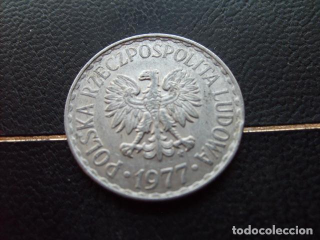 Monedas antiguas de Europa: POLONIA 1 ZLOTY 1977