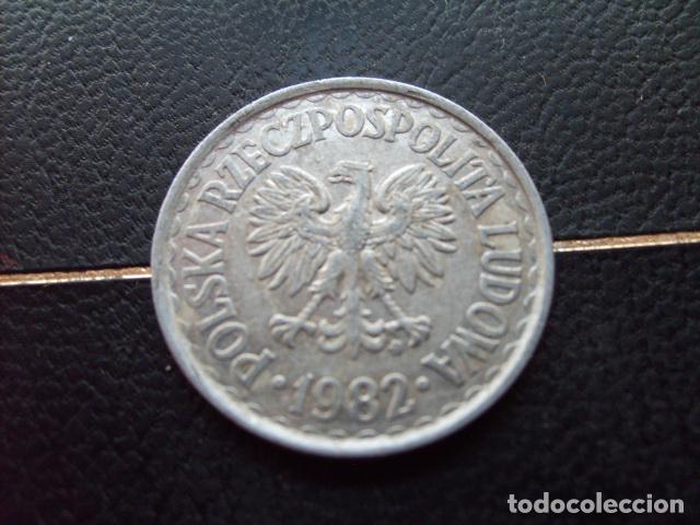 Moedas antigas da Europa: POLONIA 1 ZLOTY 1982