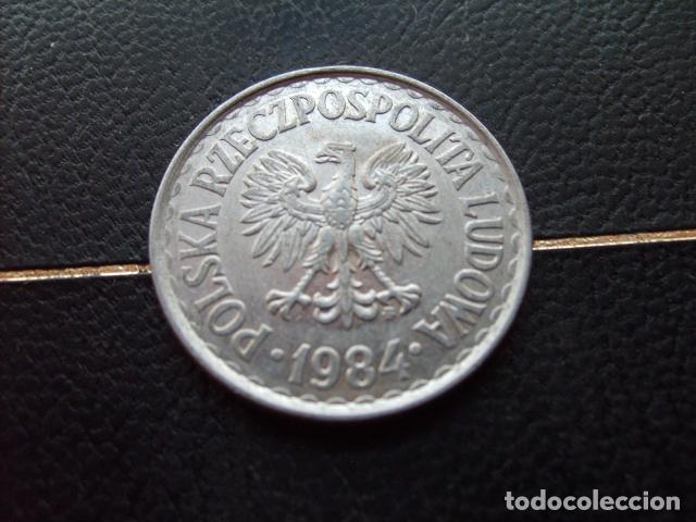 Moedas antigas da Europa: POLONIA 1 ZLOTY 1984