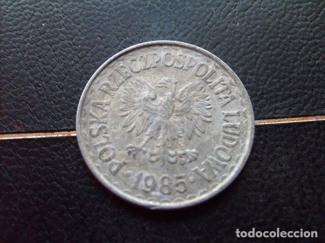 Moedas antigas da Europa: POLONIA 1 ZLOTY 1985