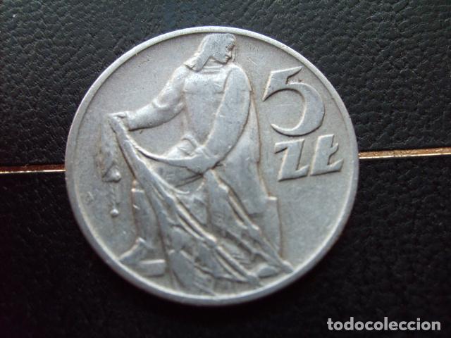 Monedas antiguas de Europa: POLONIA 5 ZLOTYCH 1959
