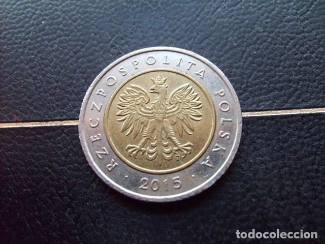 Monedas antiguas de Europa: POLONIA 5 ZLOTYCH 2015