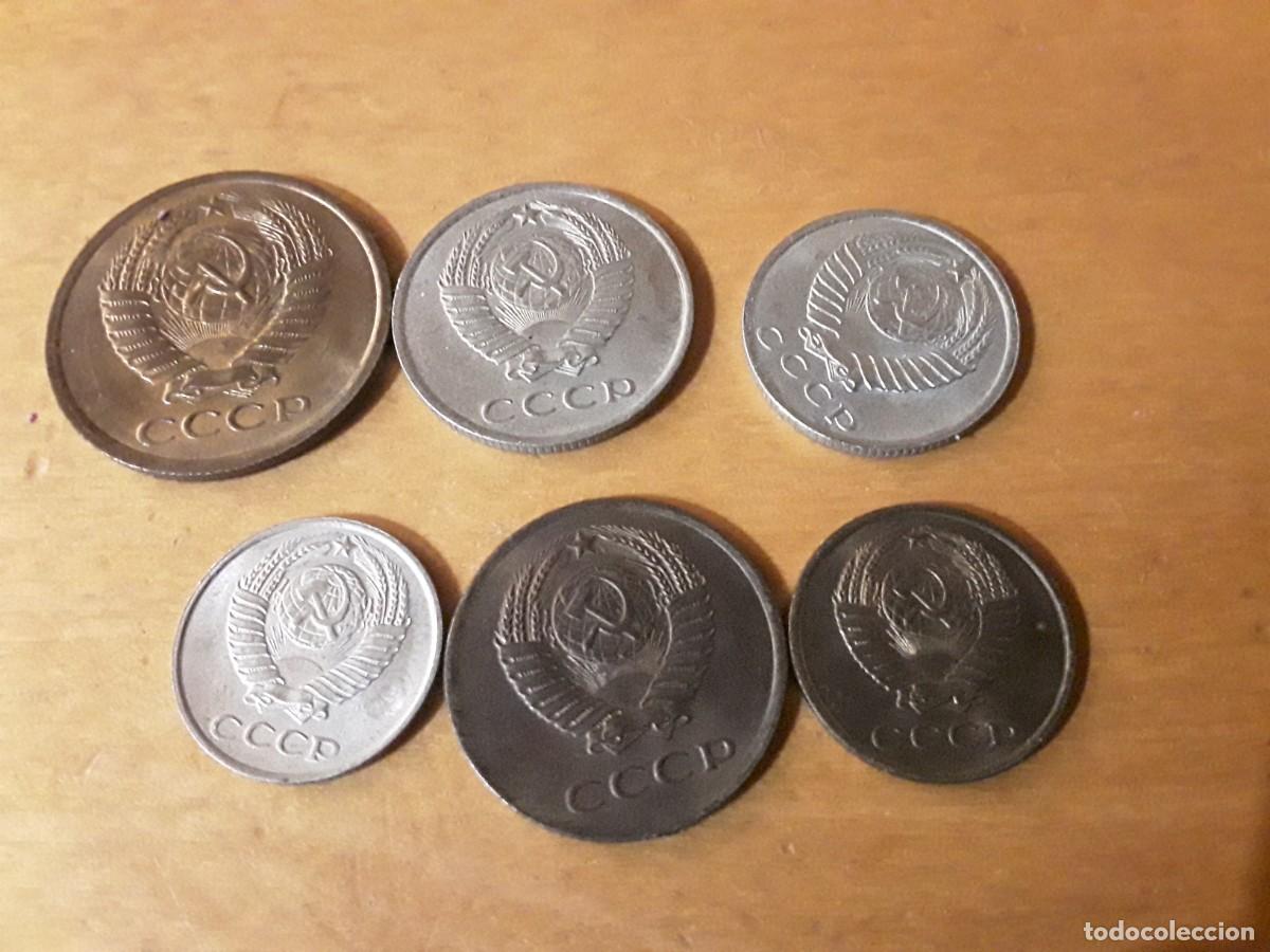 Monedas antiguas de Europa: URSS - LOTE 20 + 15 + 10 + 5 + 3 + 2 KOPEKS A&Ntilde;O 1961.