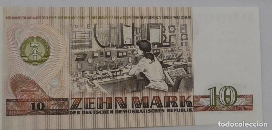 Monedas antiguas de Europa: BILLETE DE LA DDR 10 MARCOS 1971