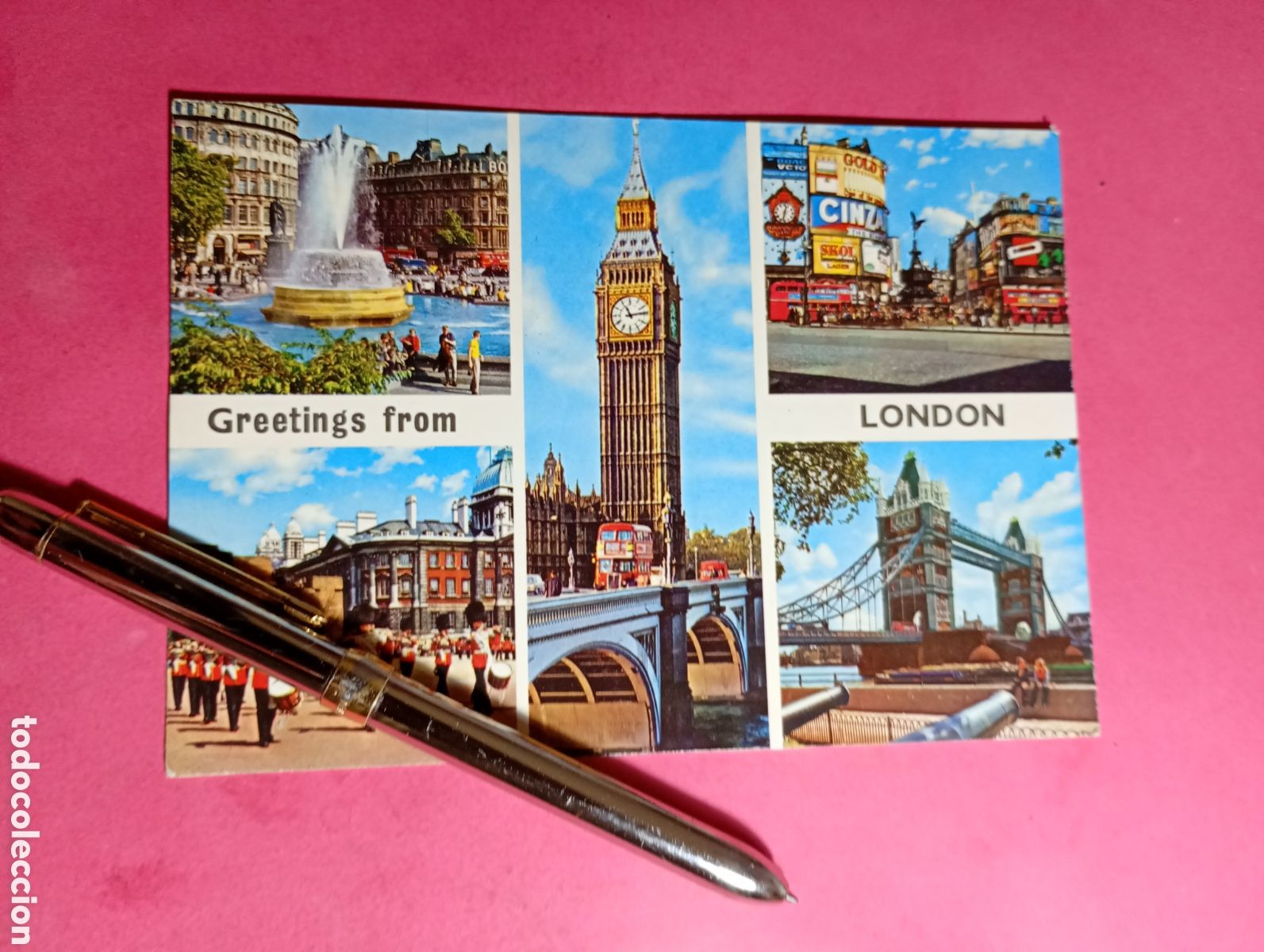 Monedas antiguas de Europa: LONDON INGLATERRA ENGLAND ''GREETINGS FROM LONDON'' 5 VISTAS detalles en fotos